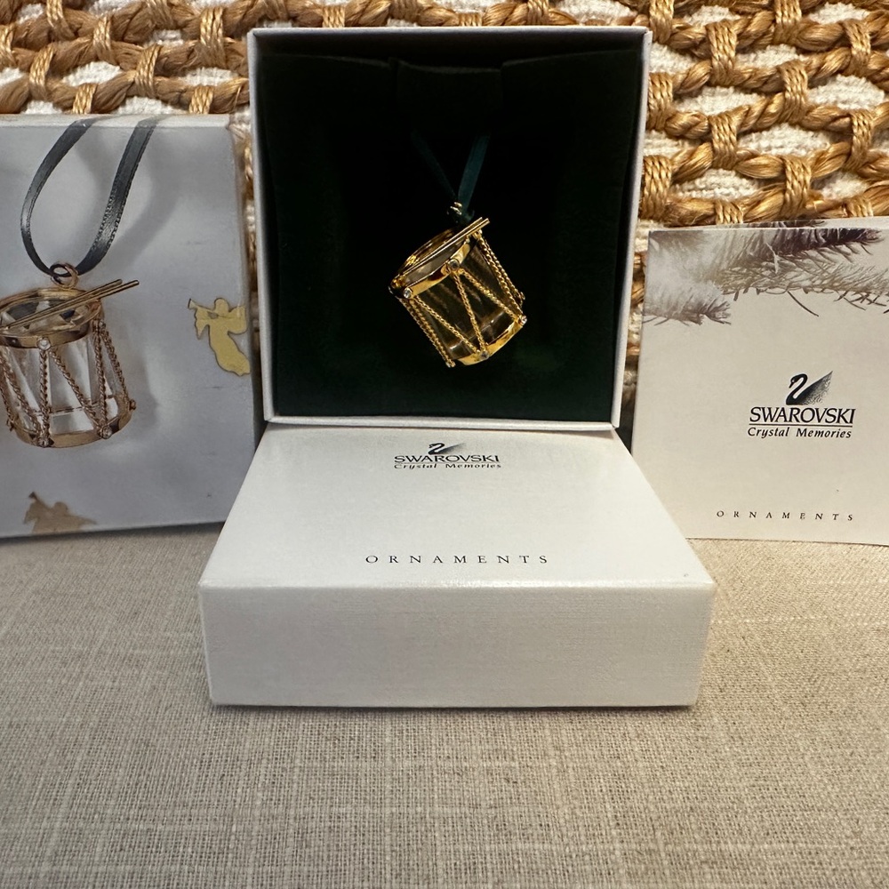 Swarovski Crystal Drum Ornament 1999